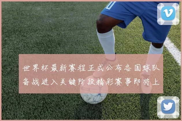 世界杯最新赛程正式公布各国球队备战进入关键阶段精彩赛事即将上演