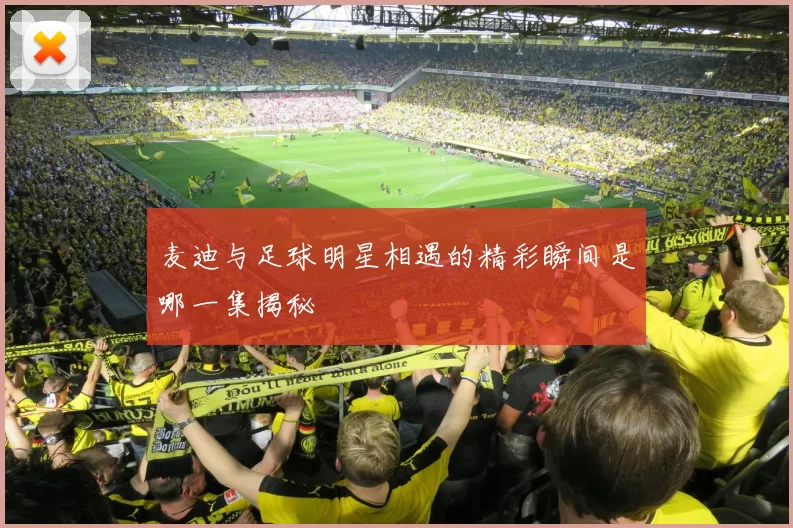麦迪与足球明星相遇的精彩瞬间是哪一集揭秘