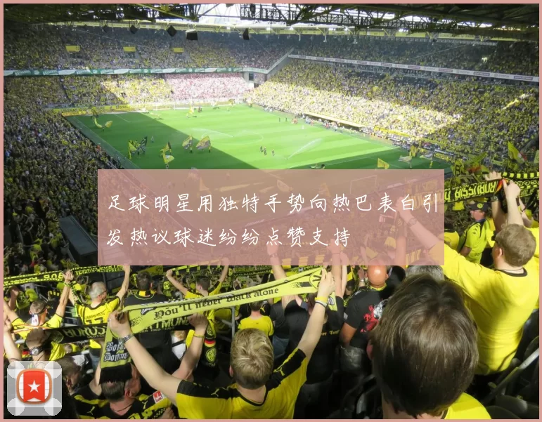 足球明星用独特手势向热巴表白引发热议球迷纷纷点赞支持